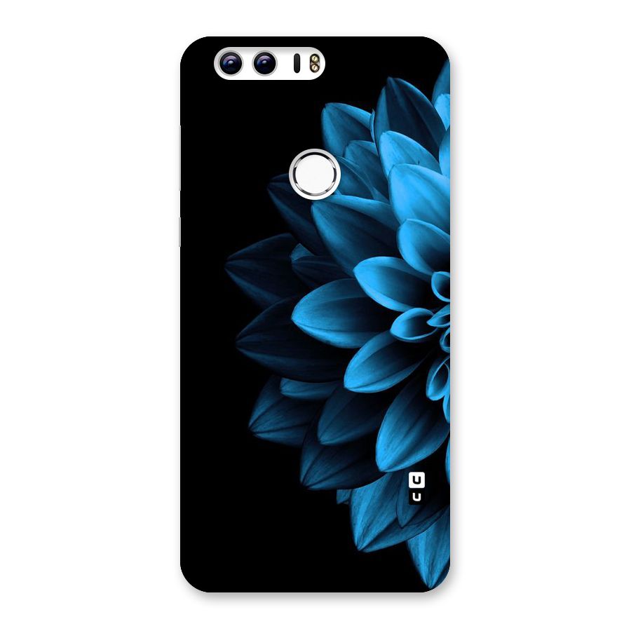 Half Blue Flower Back Case for Honor 8