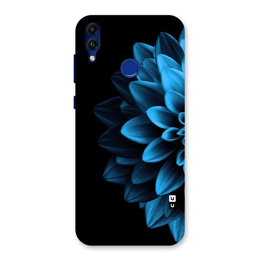 Half Blue Flower Back Case for Honor 8C
