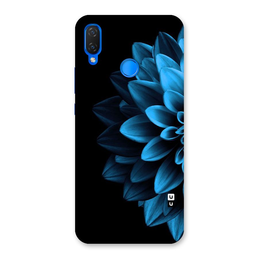 Half Blue Flower Back Case for Huawei P Smart+