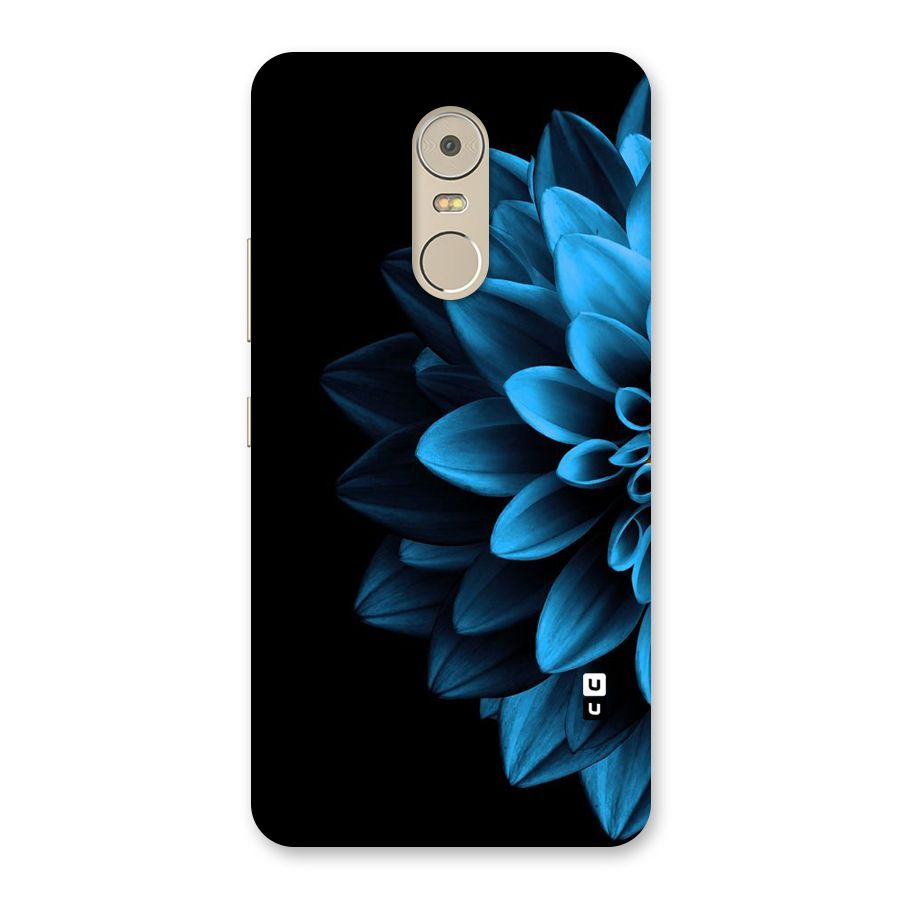Half Blue Flower Back Case for Lenovo K6 Note
