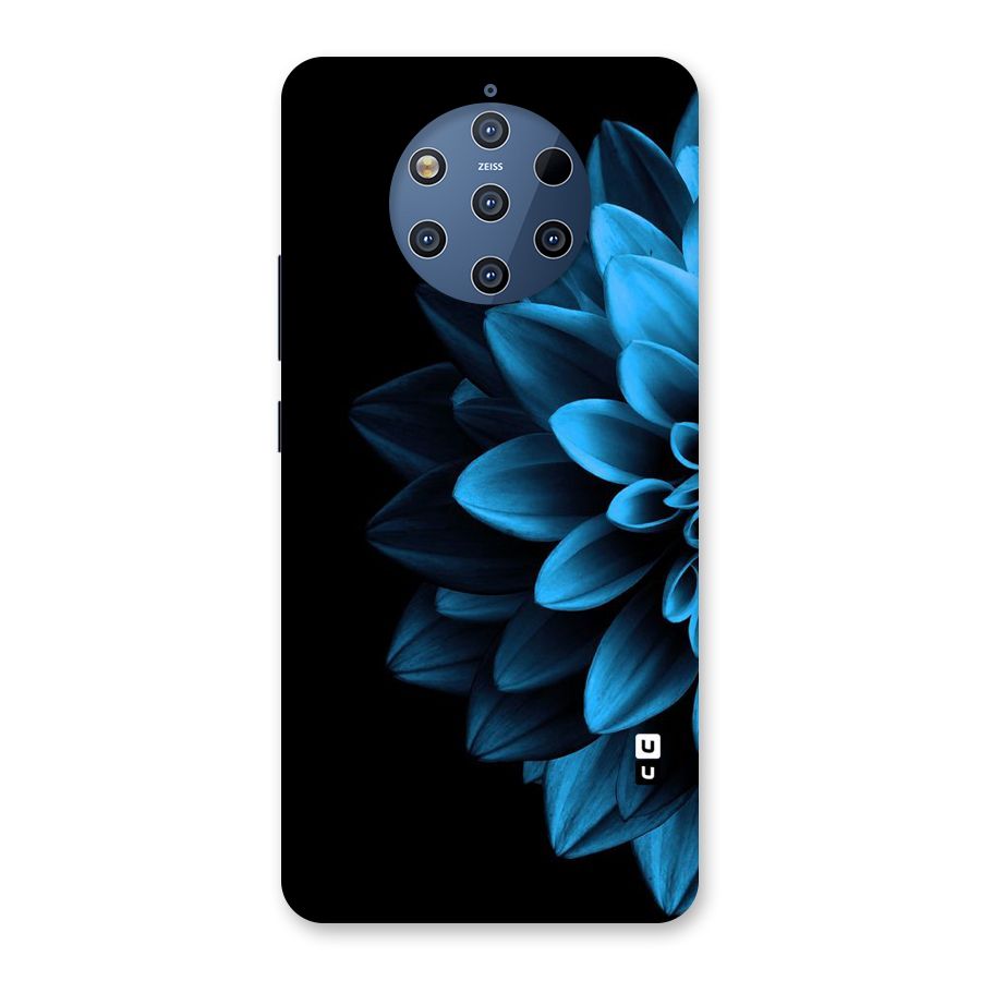 Half Blue Flower Back Case for Nokia 9 PureView