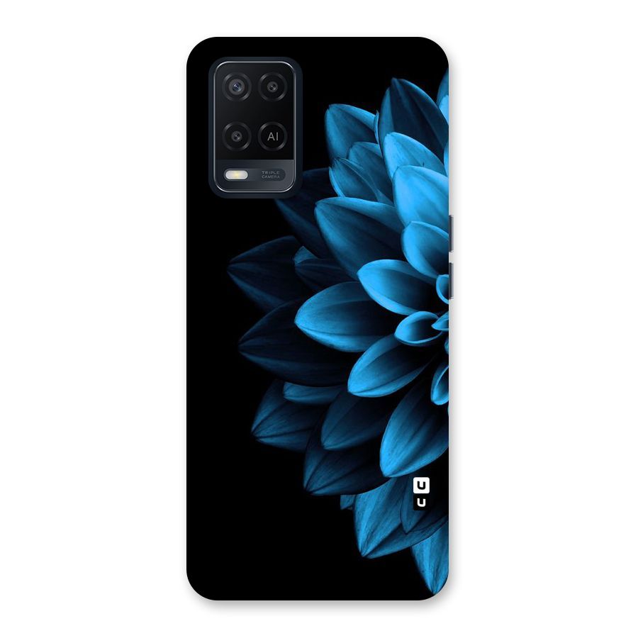 Half Blue Flower Back Case for Oppo A54