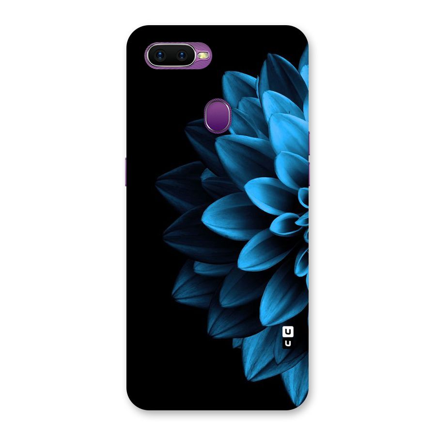Half Blue Flower Back Case for Oppo F9