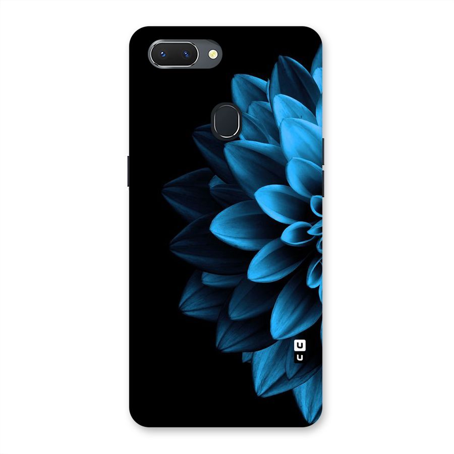 Half Blue Flower Back Case for Oppo Realme 2