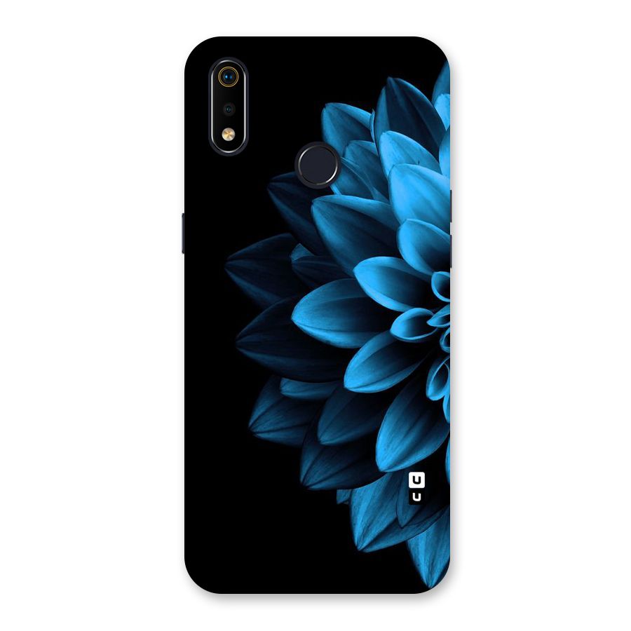 Half Blue Flower Back Case for Realme 3i