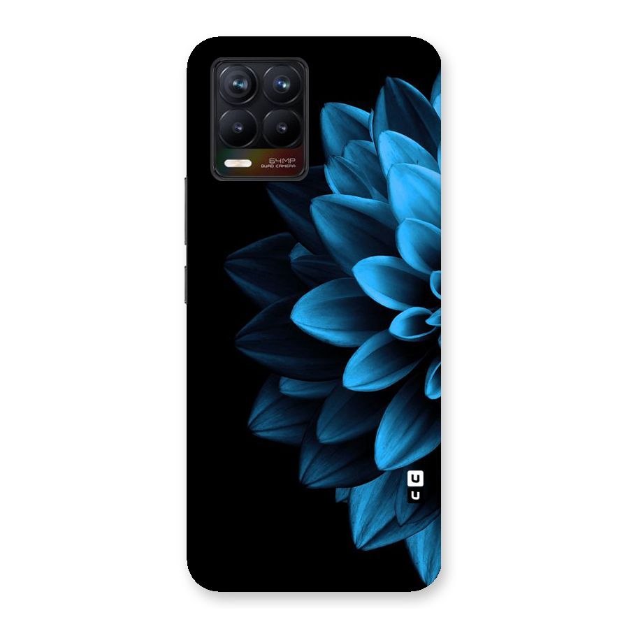 Half Blue Flower Back Case for Realme 8
