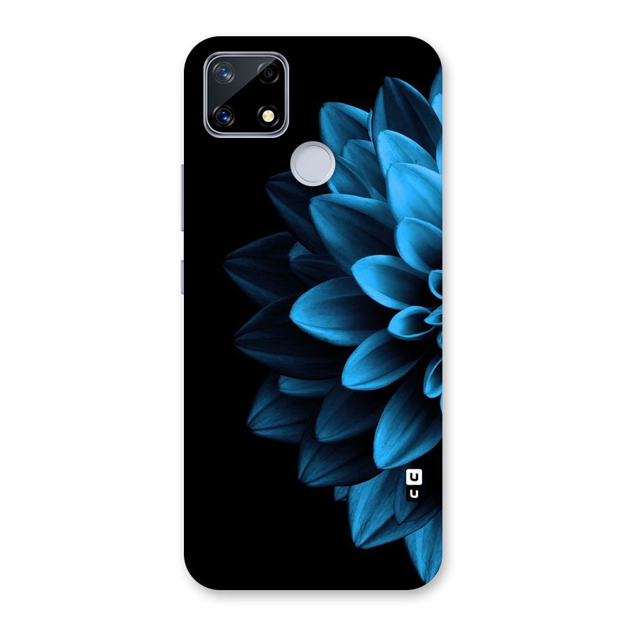 Half Blue Flower Back Case for Realme Narzo 20