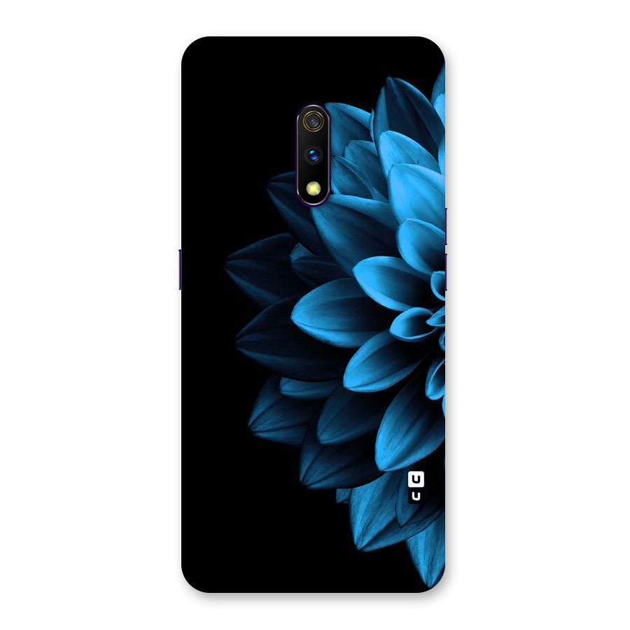 Half Blue Flower Back Case for Realme X