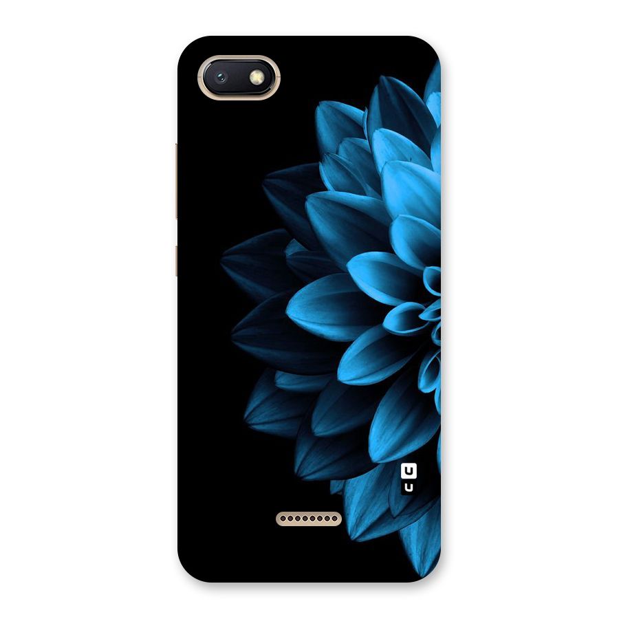 Half Blue Flower Back Case for Redmi 6A