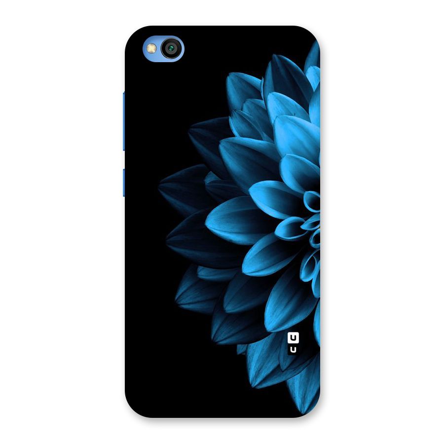 Half Blue Flower Back Case for Redmi Go