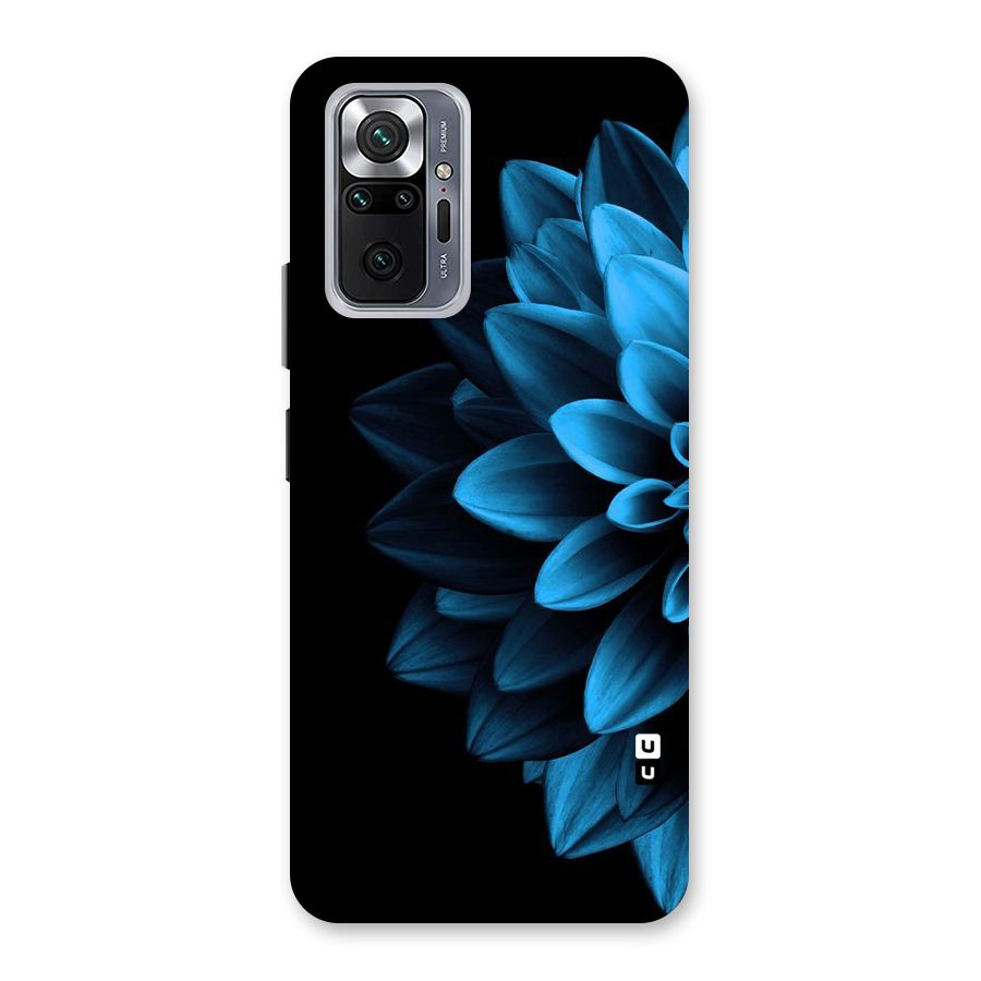 Half Blue Flower Back Case for Redmi Note 10 Pro