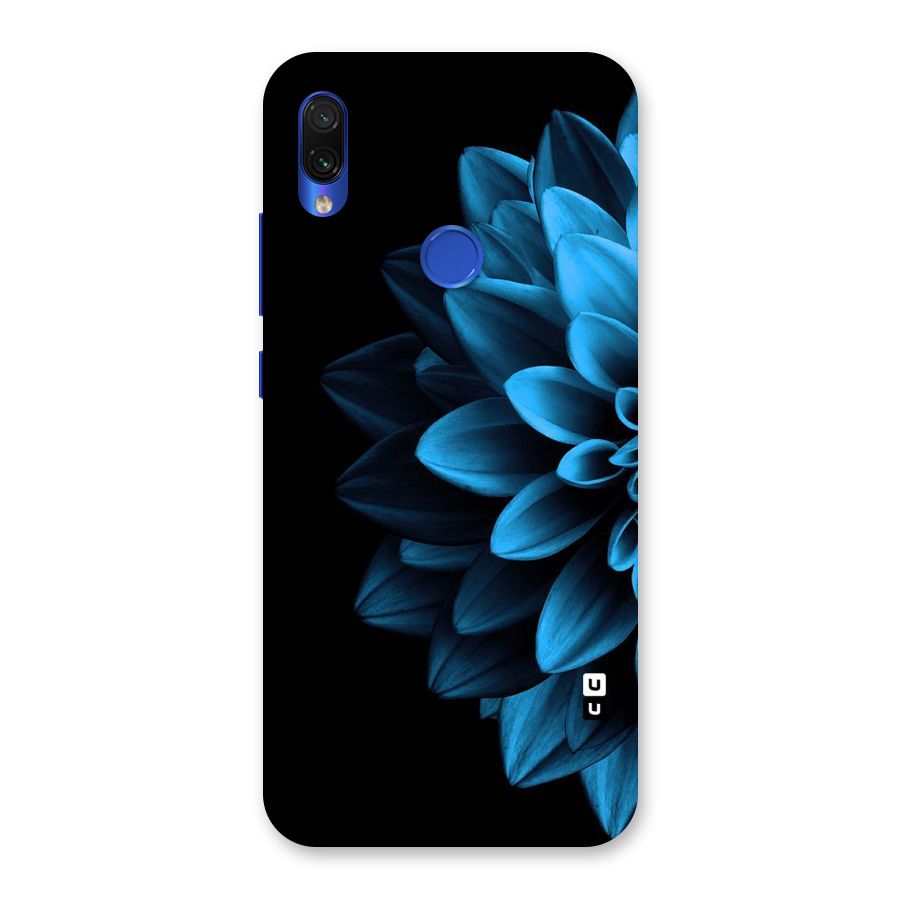 Half Blue Flower Back Case for Redmi Note 7S