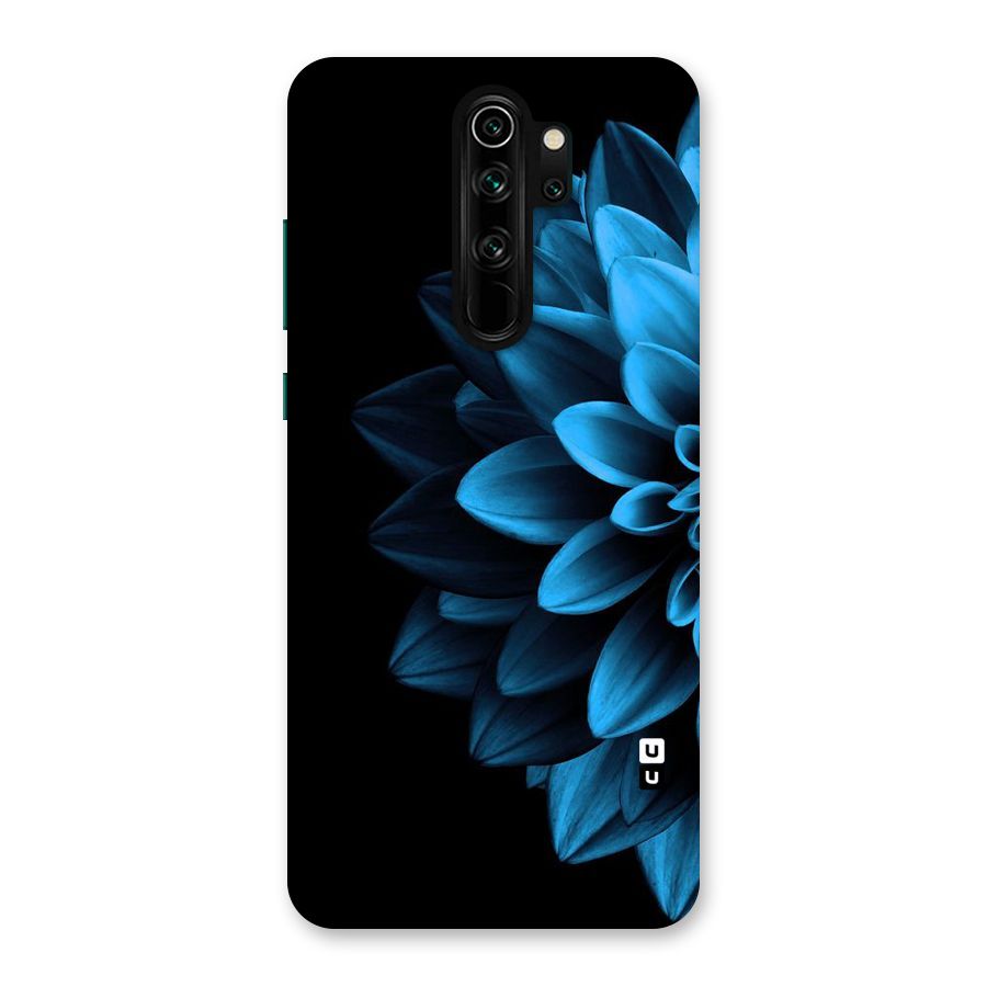 Half Blue Flower Back Case for Redmi Note 8 Pro