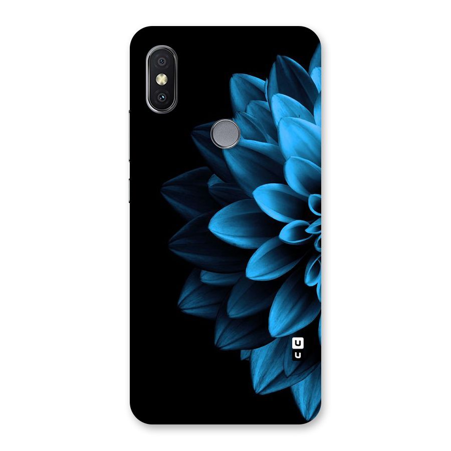 Half Blue Flower Back Case for Redmi Y2