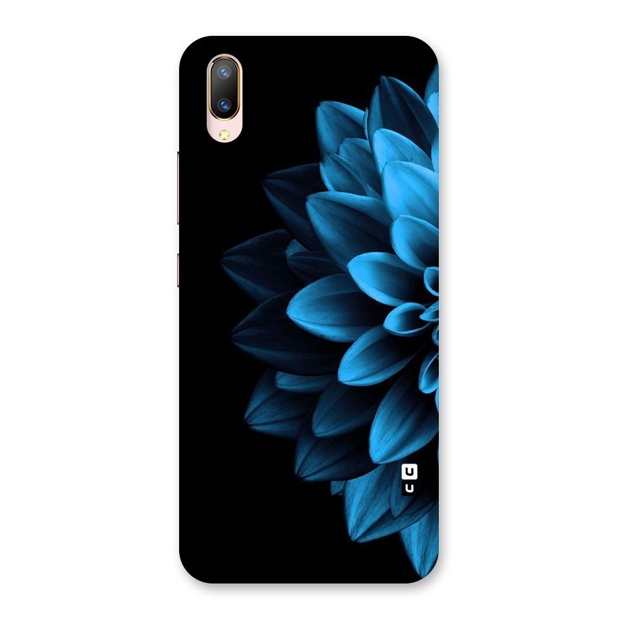 Half Blue Flower Back Case for Vivo V11 Pro