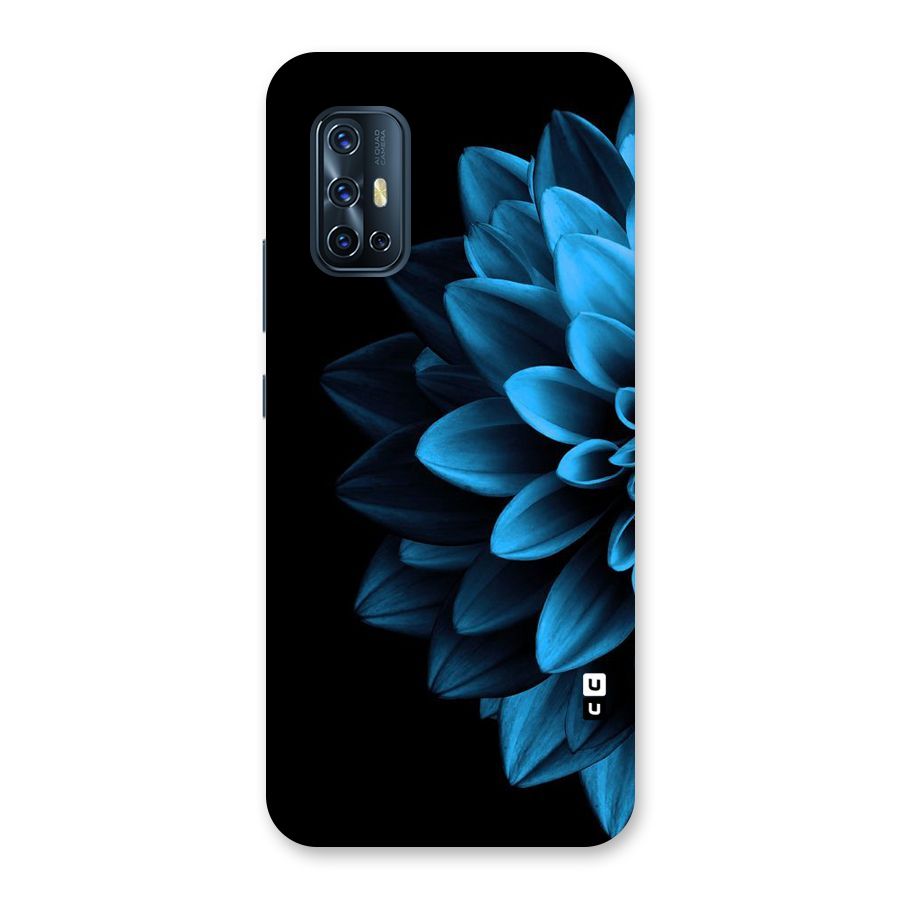 Half Blue Flower Back Case for Vivo V17