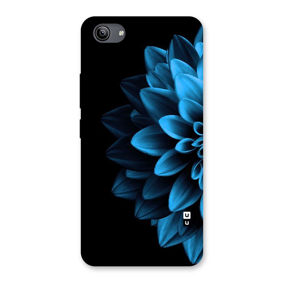 Half Blue Flower Back Case for Vivo Y81i