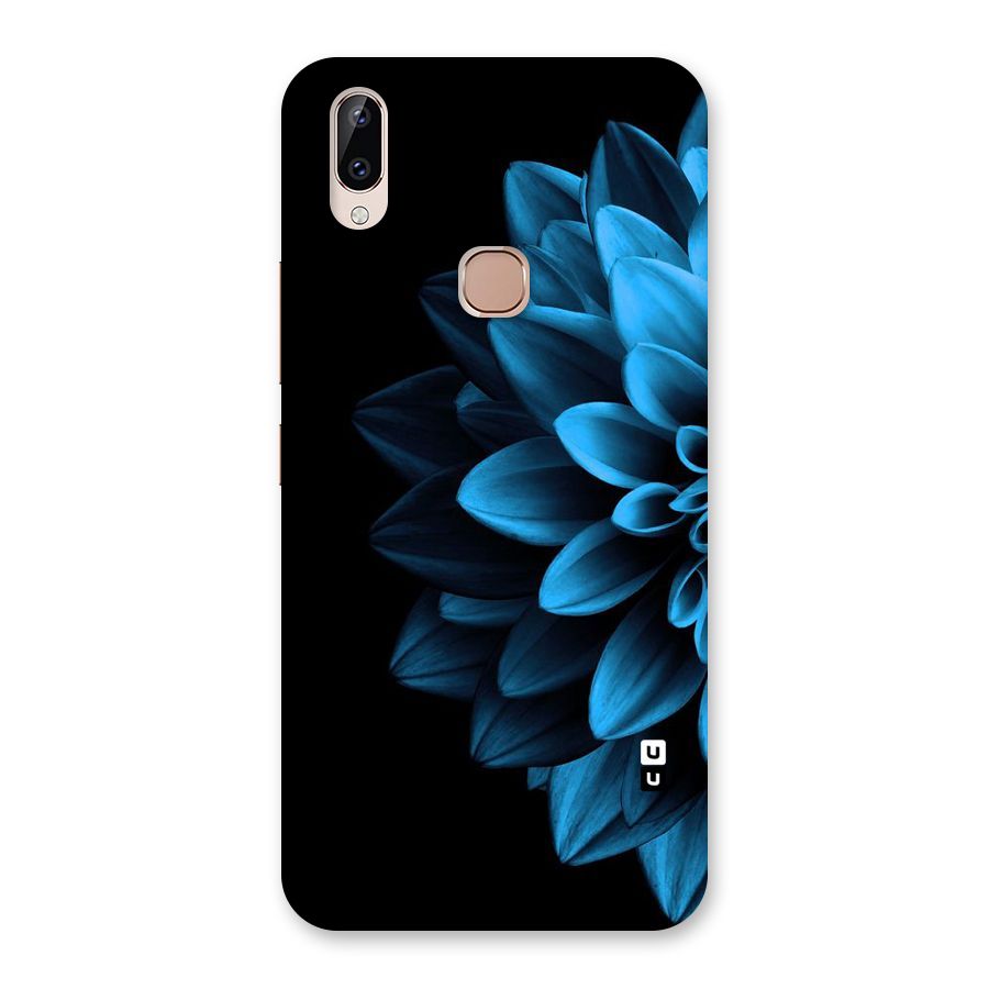Half Blue Flower Back Case for Vivo Y83 Pro