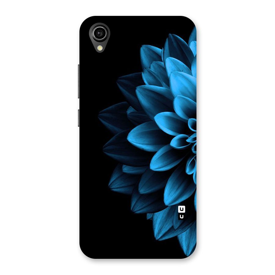 Half Blue Flower Back Case for Vivo Y90