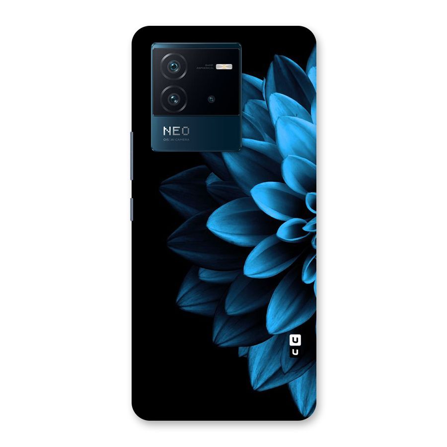 Half Blue Flower Back Case for Vivo iQOO Neo 6 5G
