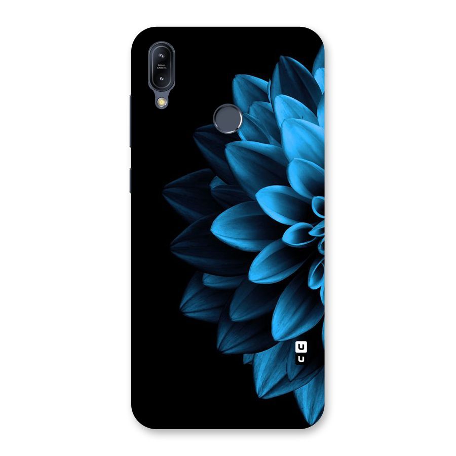 Half Blue Flower Back Case for Zenfone Max M2