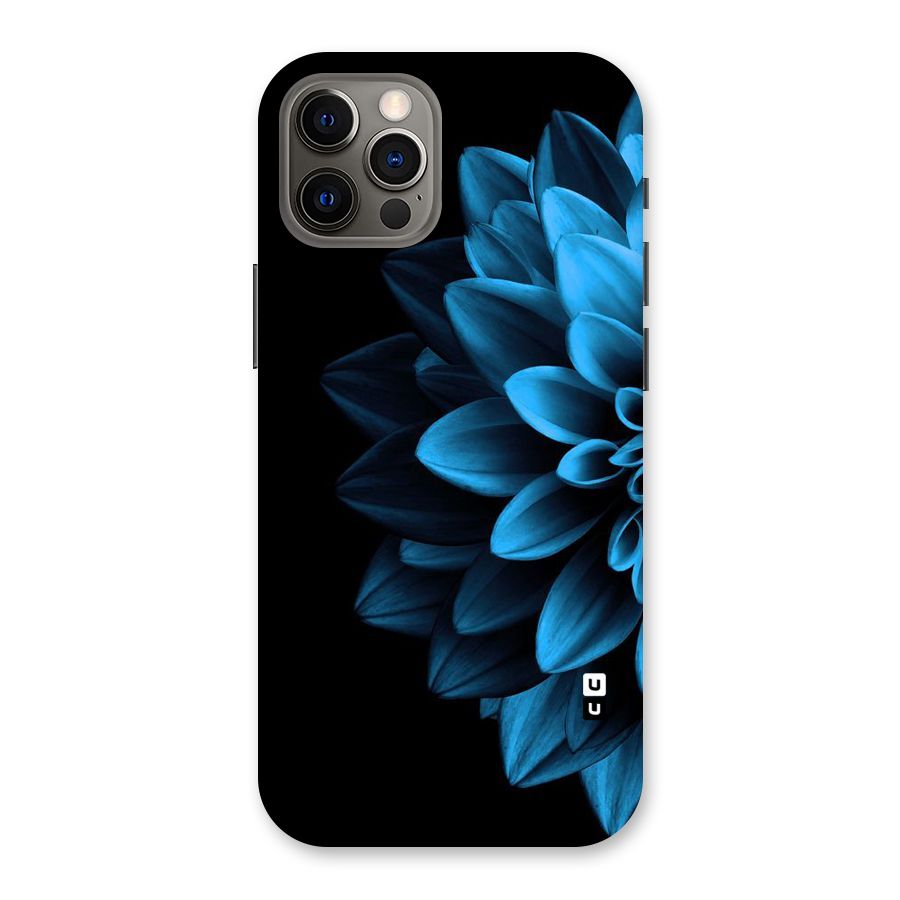 Half Blue Flower Back Case for iPhone 12 Pro