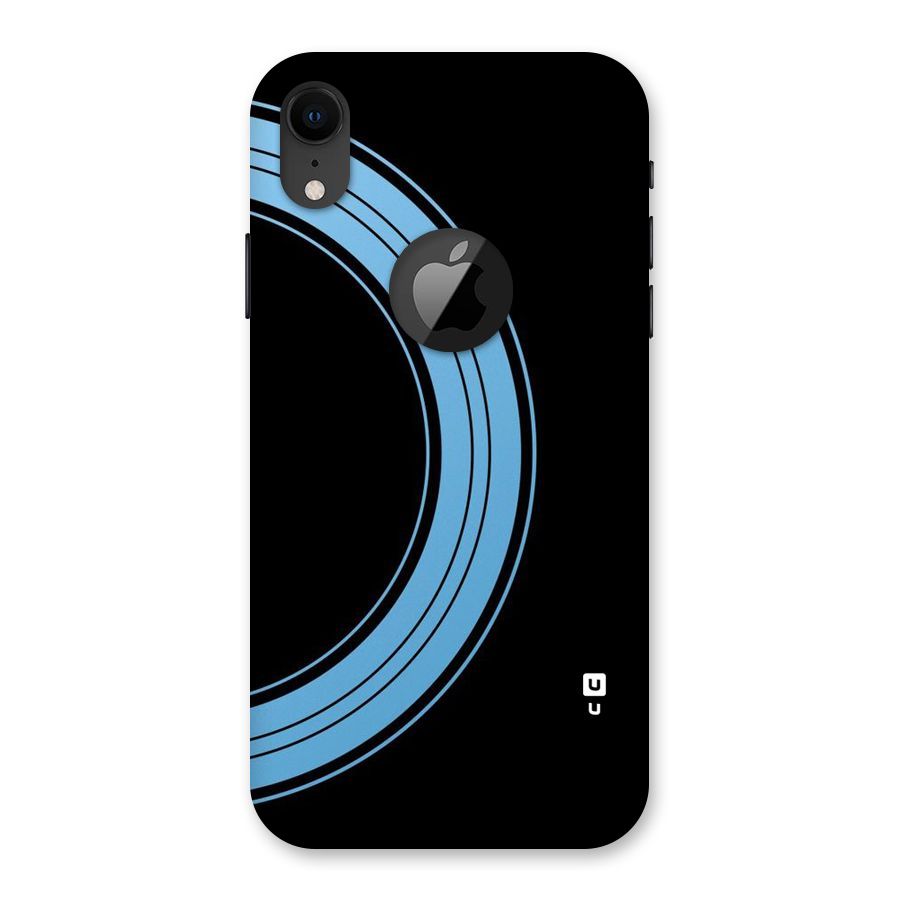 Half Circles Back Case for iPhone XR Logo Cut