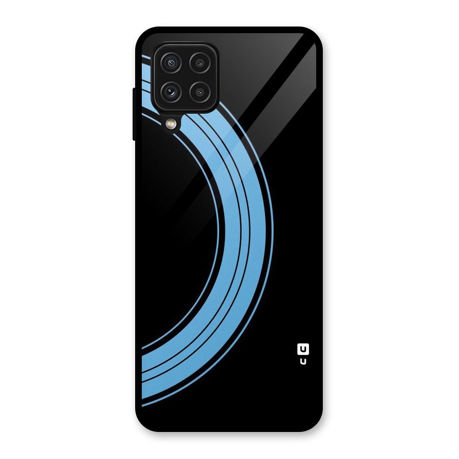 Half Circles Glass Back Case for Galaxy A22 4G