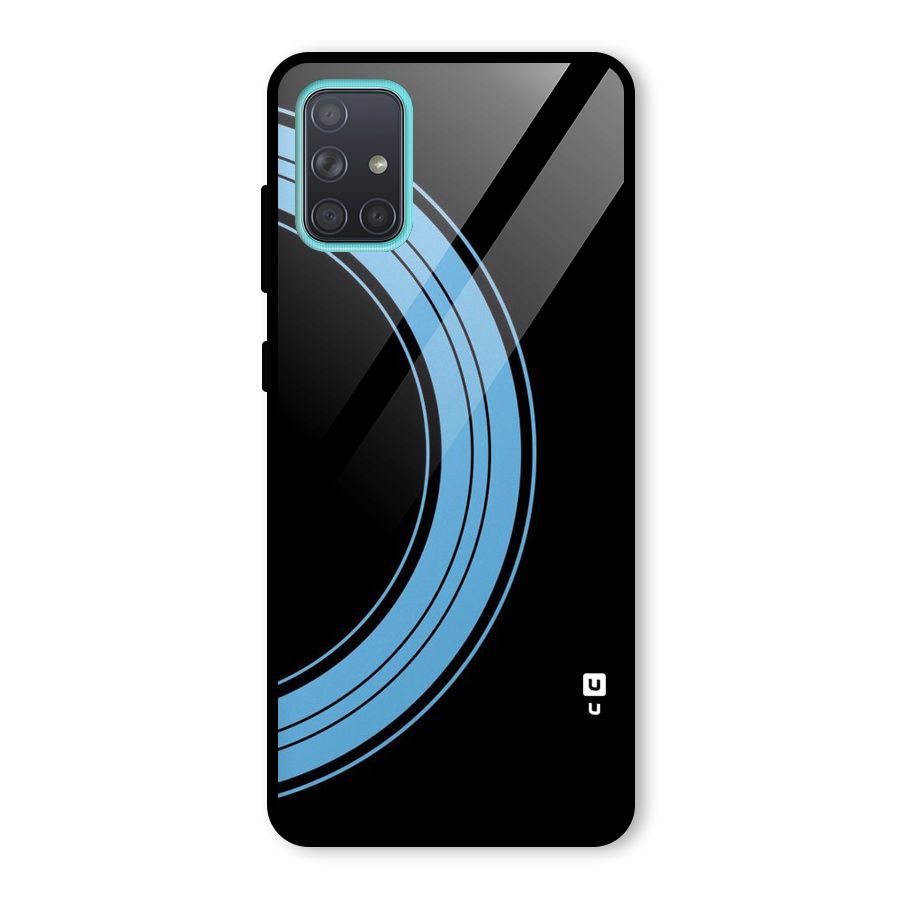 Half Circles Glass Back Case for Galaxy A71