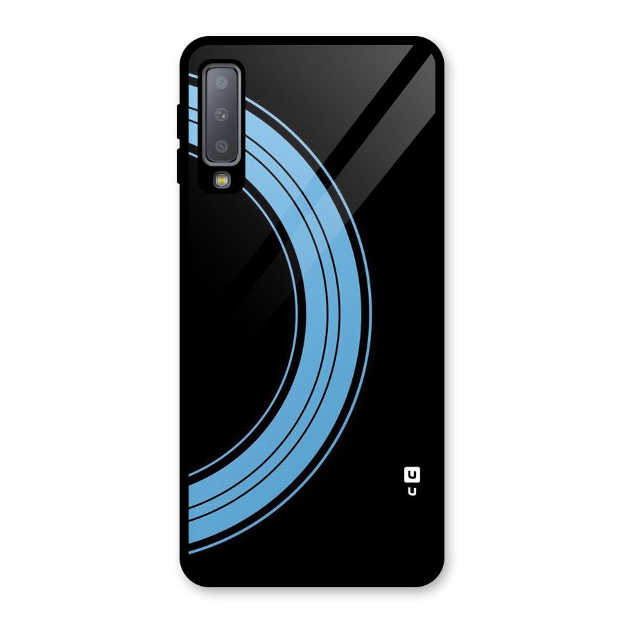 Half Circles Glass Back Case for Galaxy A7 (2018)