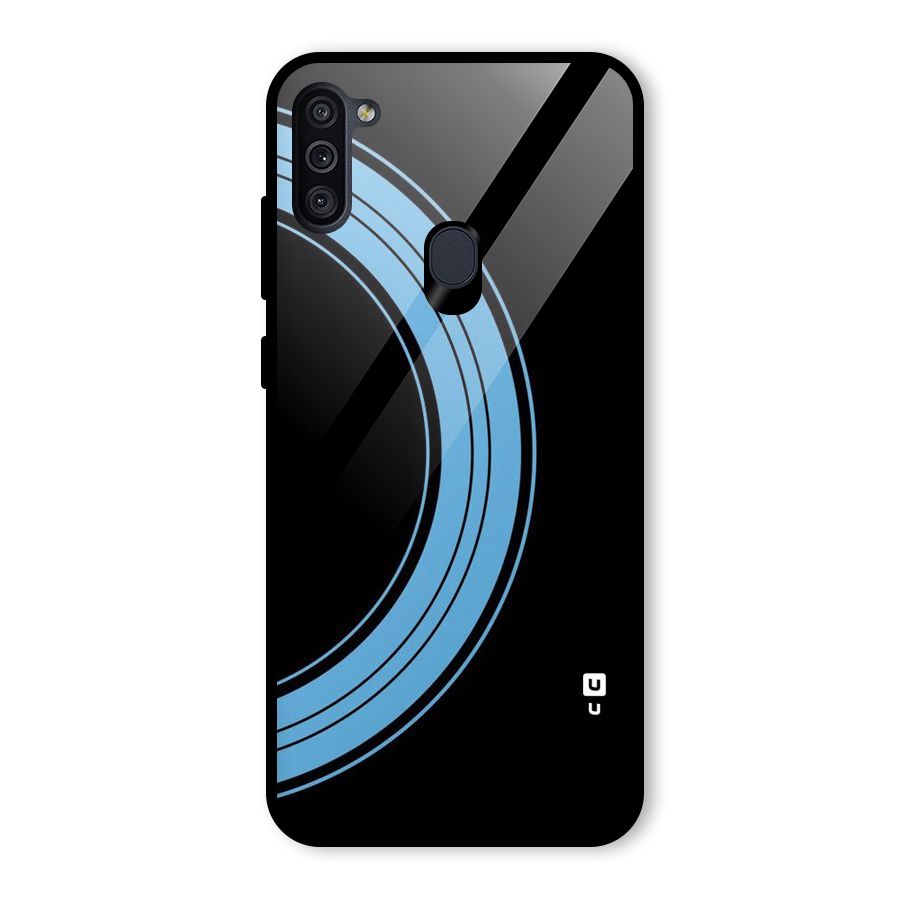 Half Circles Glass Back Case for Galaxy M11