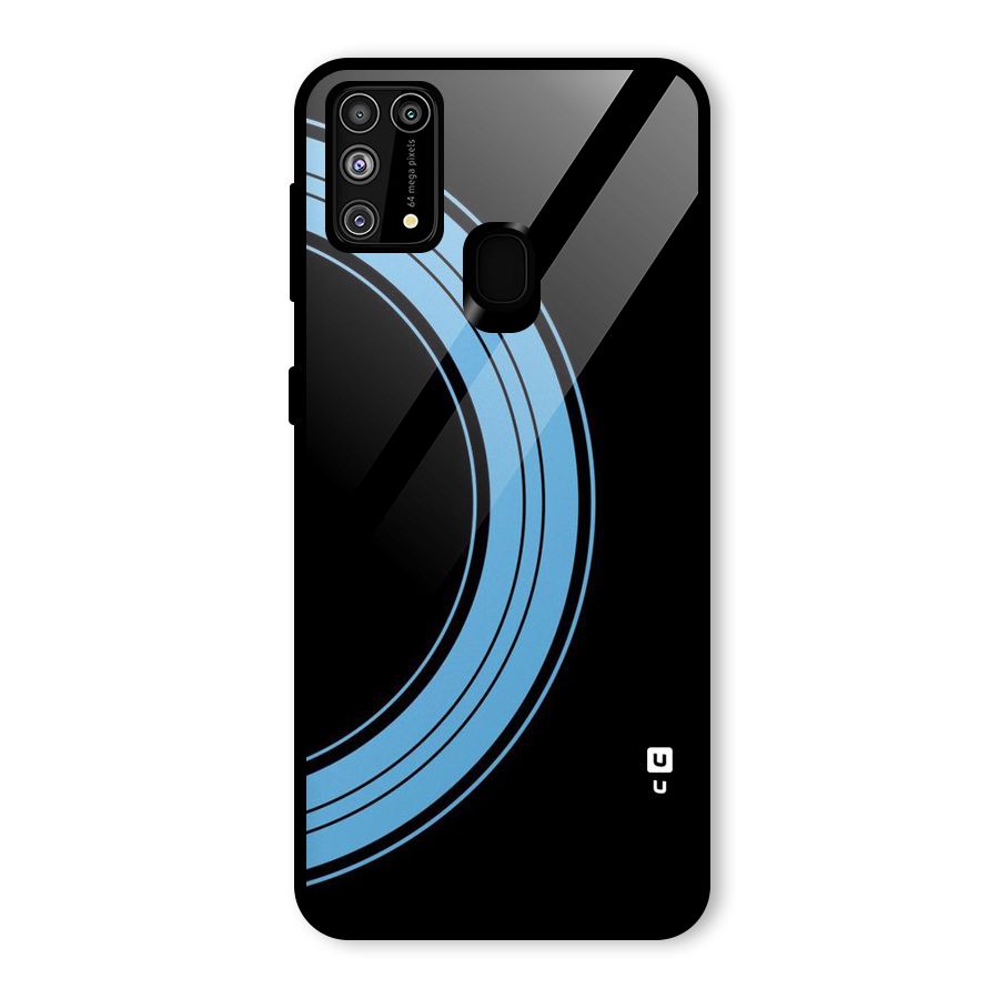 Half Circles Glass Back Case for Galaxy M31
