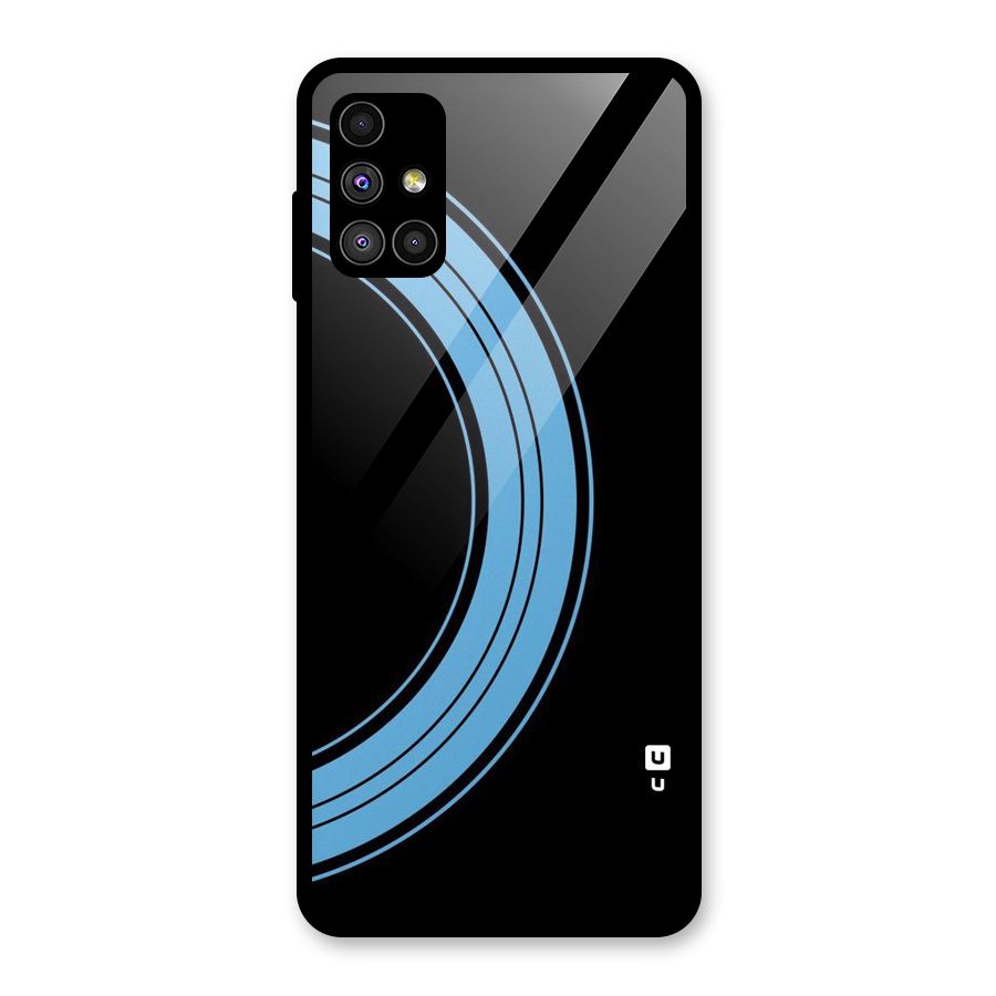 Half Circles Glass Back Case for Galaxy M51