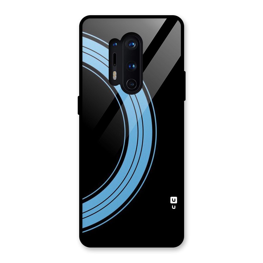 Half Circles Glass Back Case for OnePlus 8 Pro