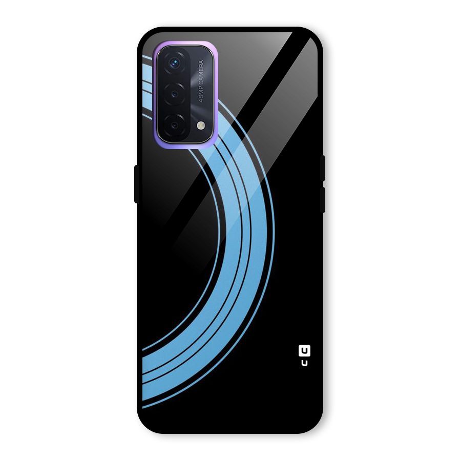 Half Circles Glass Back Case for Oppo A74 5G