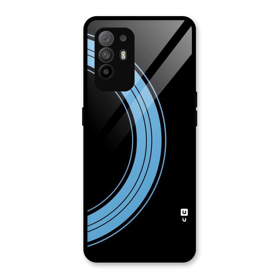 Half Circles Glass Back Case for Oppo F19 Pro Plus 5G