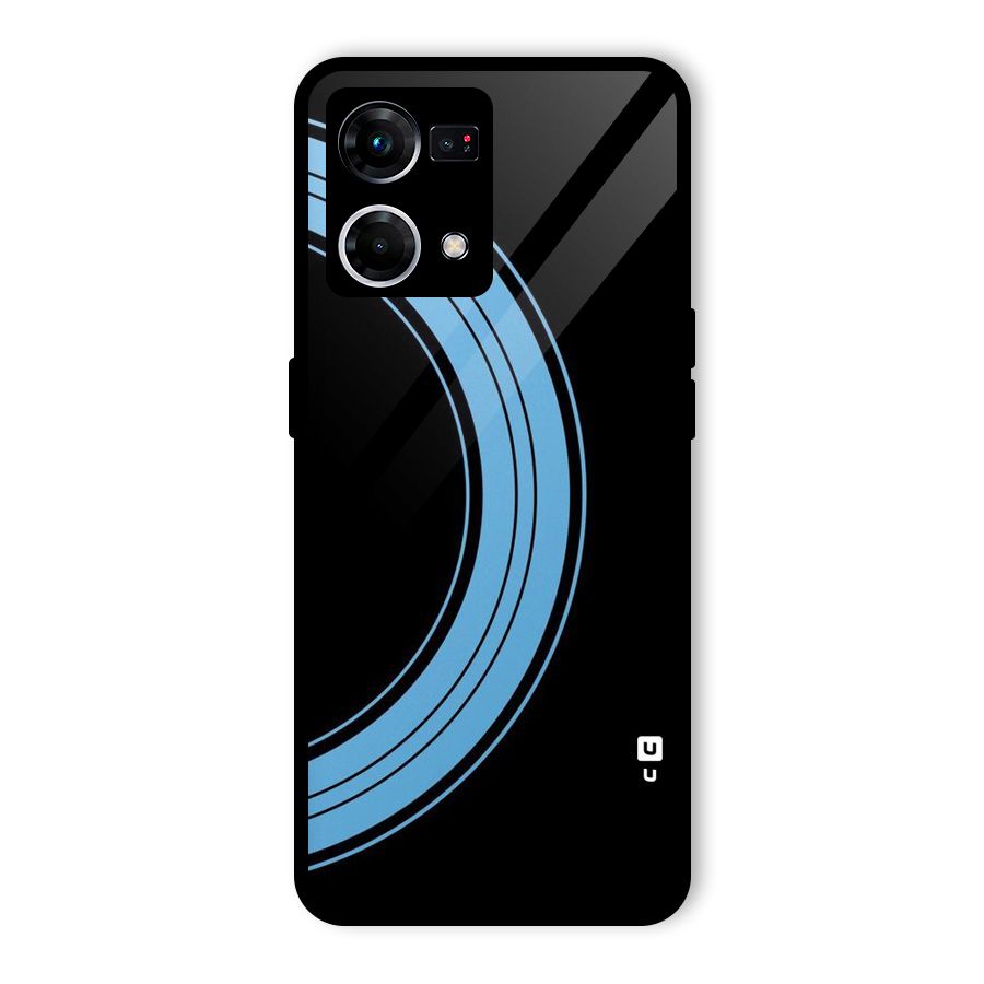 Half Circles Glass Back Case for Oppo F21 Pro 4G
