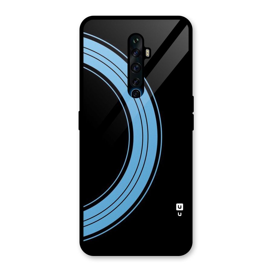 Half Circles Glass Back Case for Oppo Reno2 Z