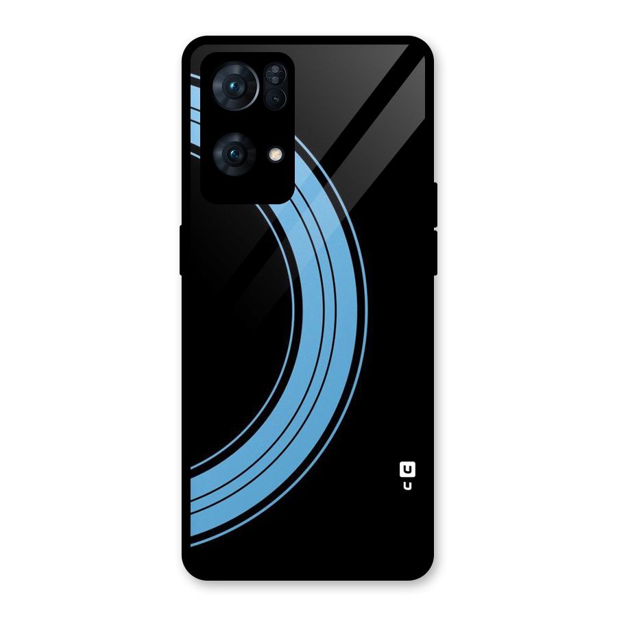 Half Circles Glass Back Case for Oppo Reno7 Pro 5G
