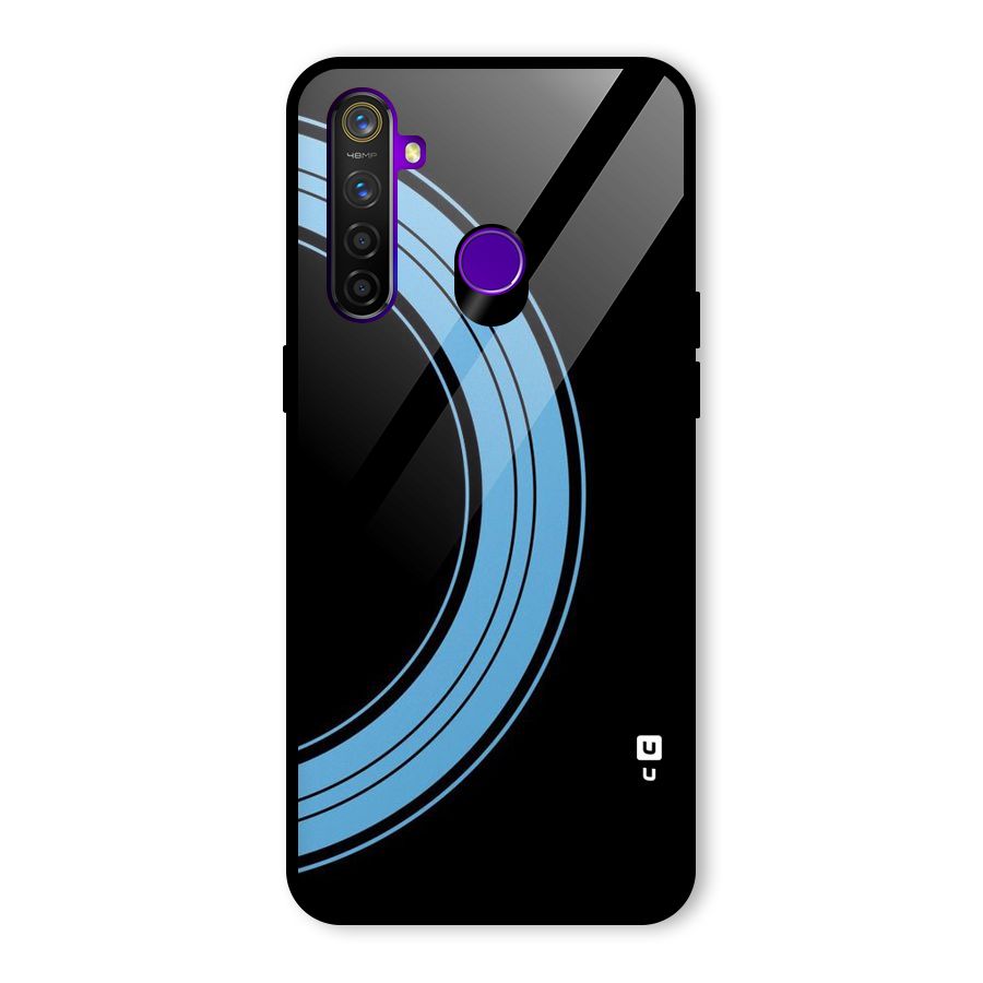 Half Circles Glass Back Case for Realme 5 Pro