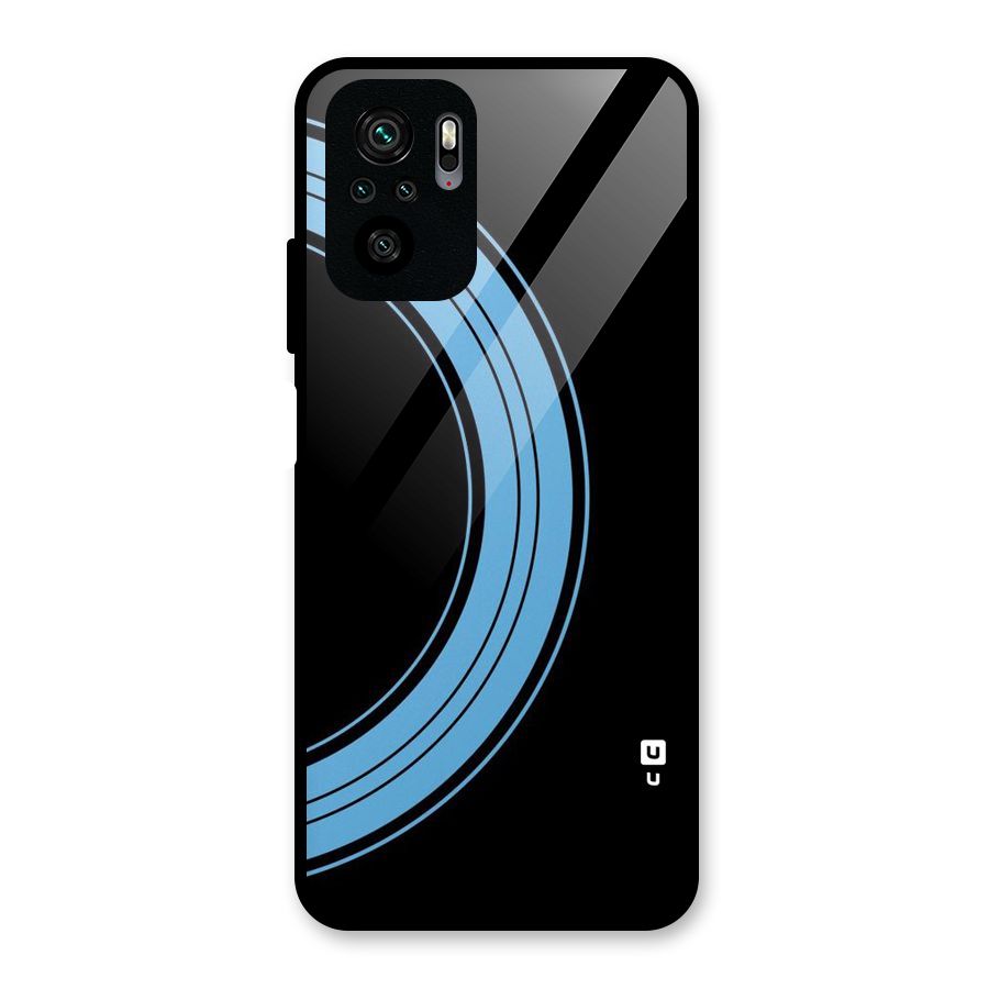 Half Circles Glass Back Case for Redmi Note 10S