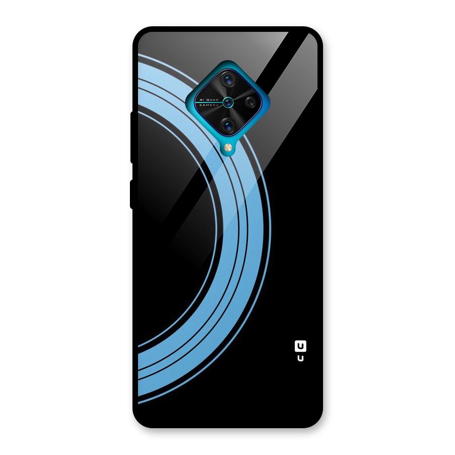 Half Circles Glass Back Case for Vivo S1 Pro