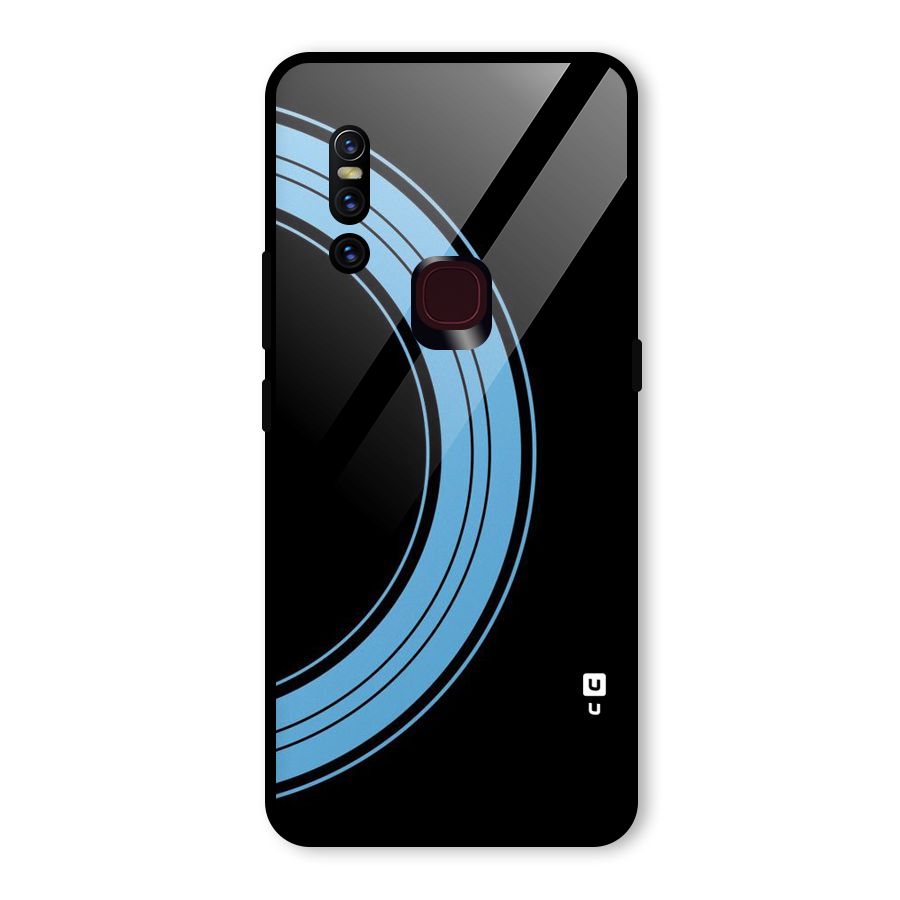 Half Circles Glass Back Case for Vivo V15