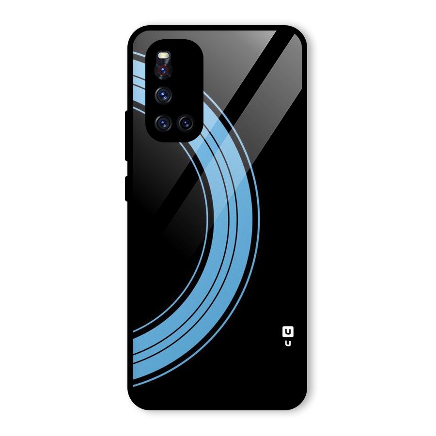 Half Circles Glass Back Case for Vivo V19