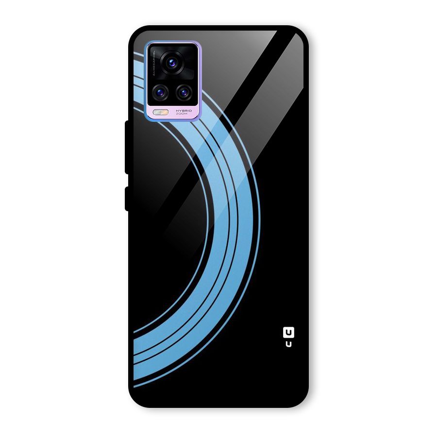 Half Circles Glass Back Case for Vivo V20 Pro