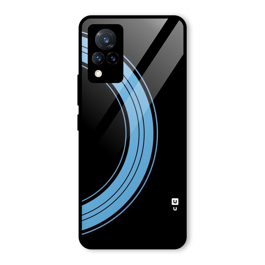 Half Circles Glass Back Case for Vivo V21 5G