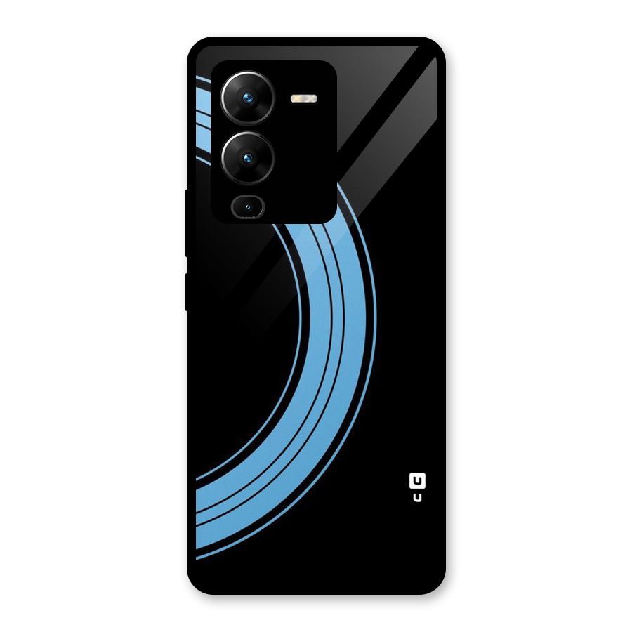 Half Circles Glass Back Case for Vivo V25 Pro