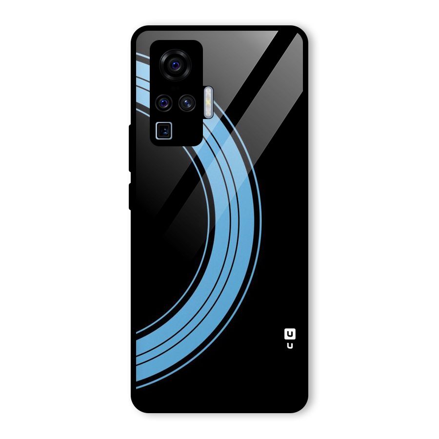 Half Circles Glass Back Case for Vivo X50 Pro