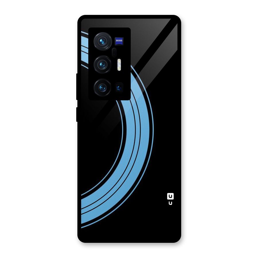 Half Circles Glass Back Case for Vivo X70 Pro Plus