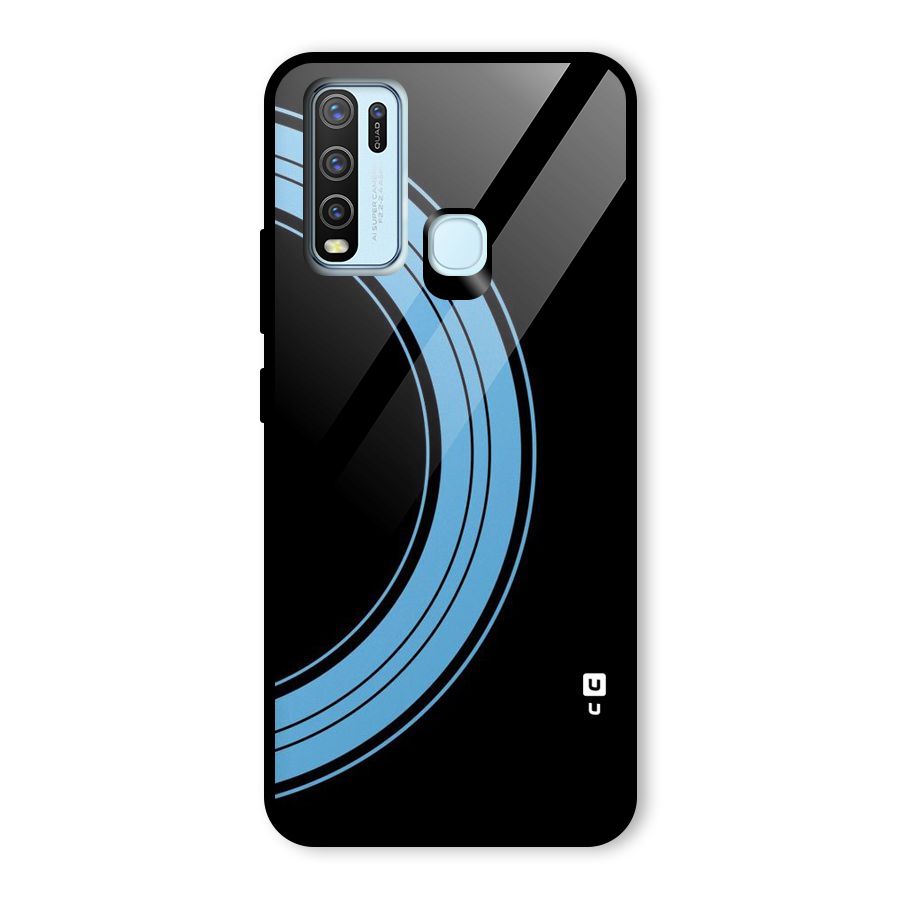 Half Circles Glass Back Case for Vivo Y30